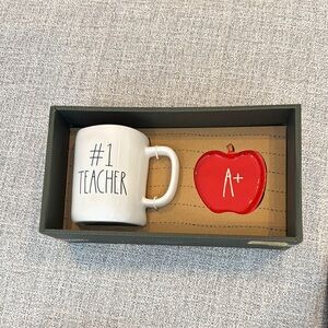 Rae Dunn Teacher Mug and Trinket Tray Set